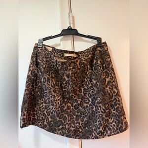 Levi’s leopard denim skirt